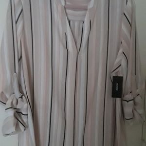 ALFANI Neut Chrm Strpe women's top